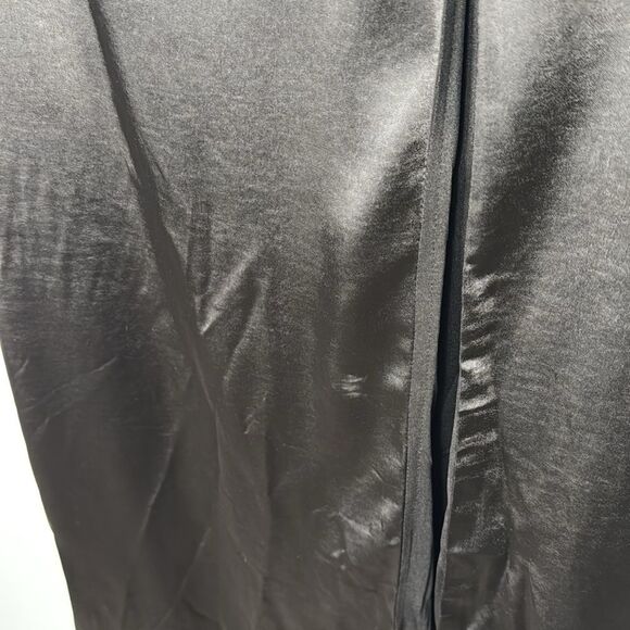 NWT Lulus Make it Elegant Black Satin Strappy Maxi Dress Size Small - Picture 7 of 13